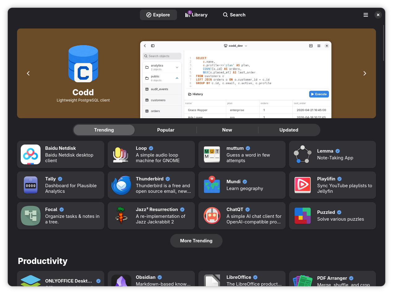 The Bazaar software store
